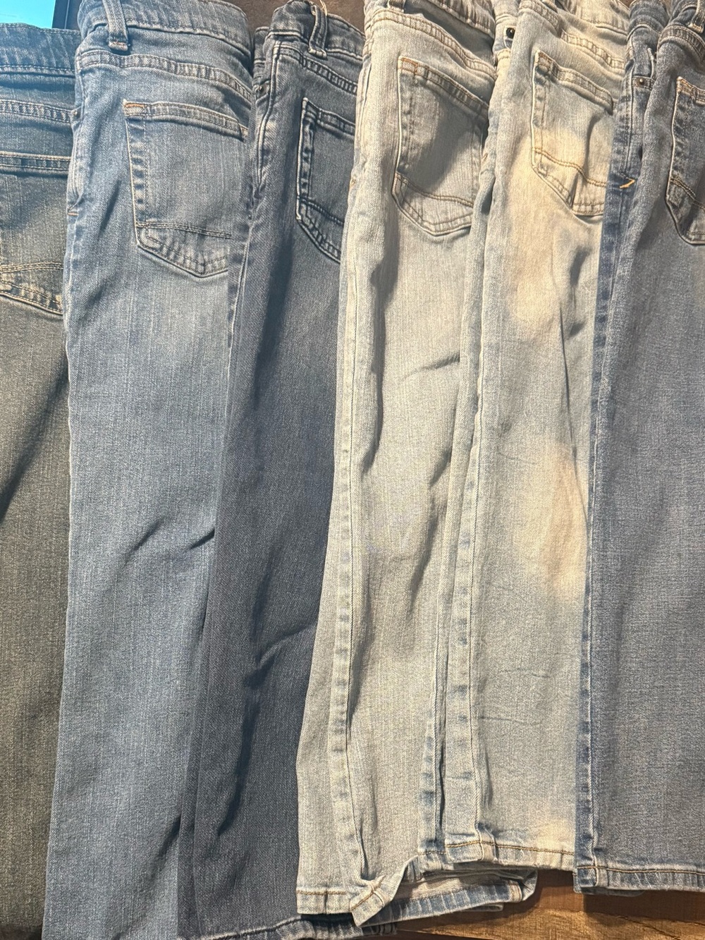 Assorted Light to Medium Wash Denim Jeans